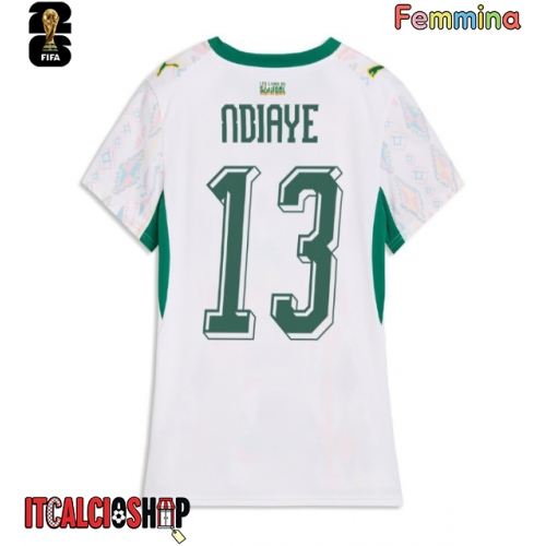 Senegal Iliman Ndiaye #13 Prima Maglia Femmina Mondiali 2026 Manica Corta